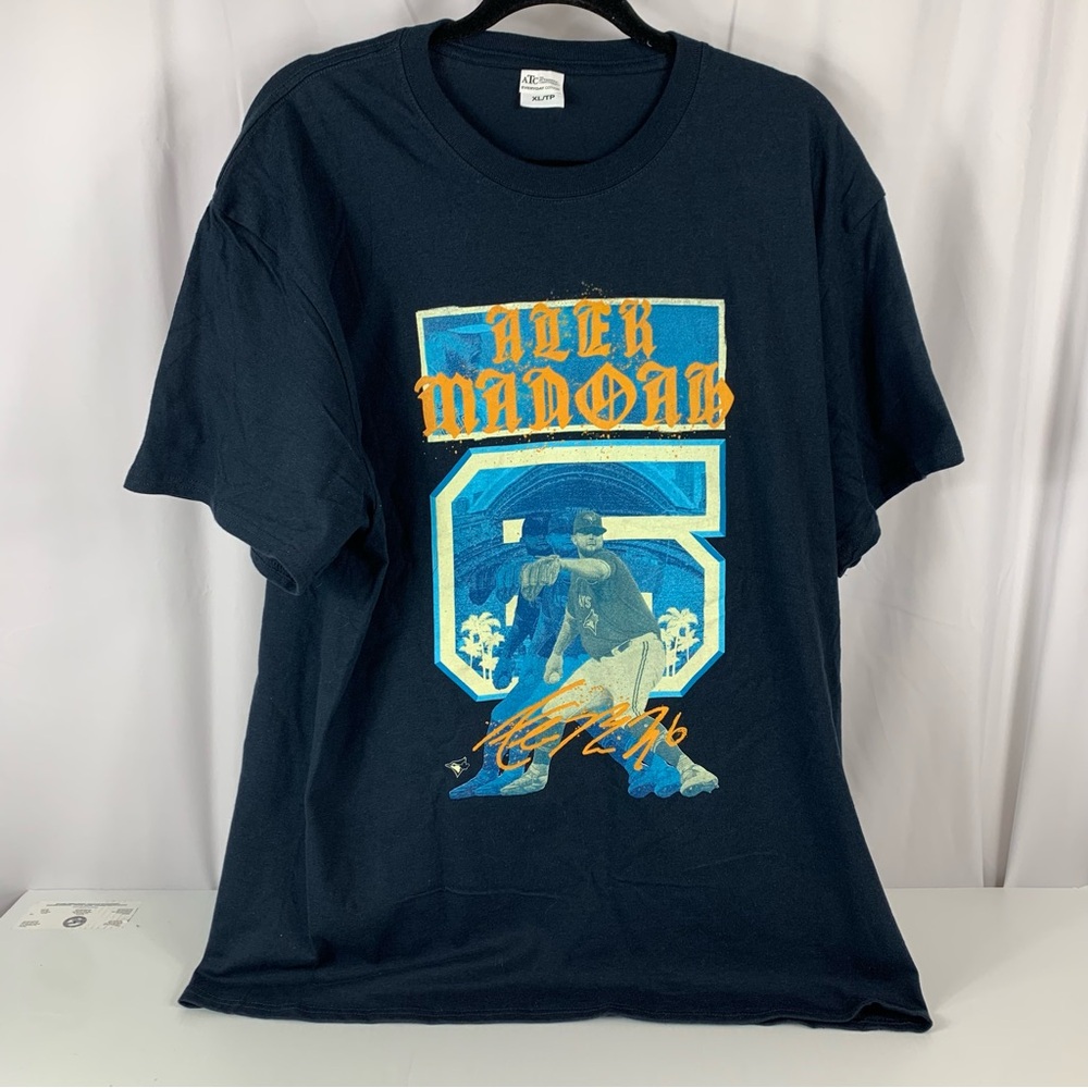 Toronto Blue Jays Alek Manoah Designed T-shirt Blue XL SGA MLB Baseball